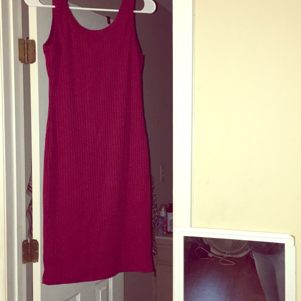 Wine colored dress